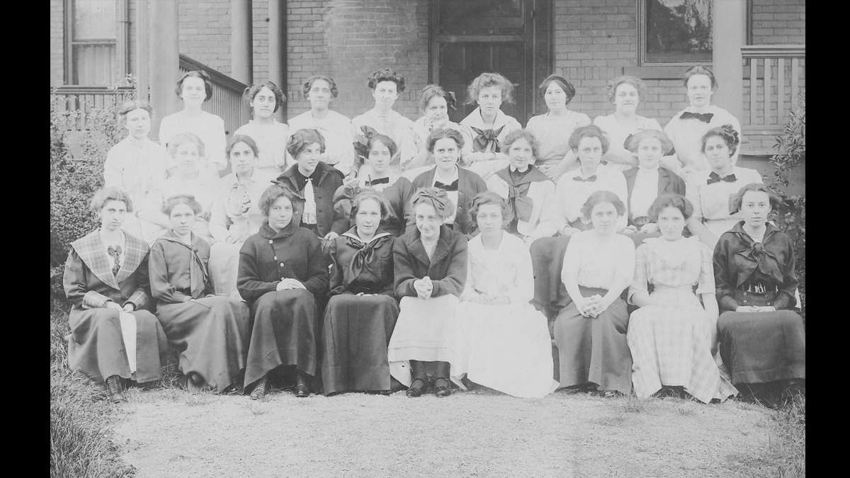 Penn State coeds circa 1911. (Image courtesy of the Centre County Historical Society)