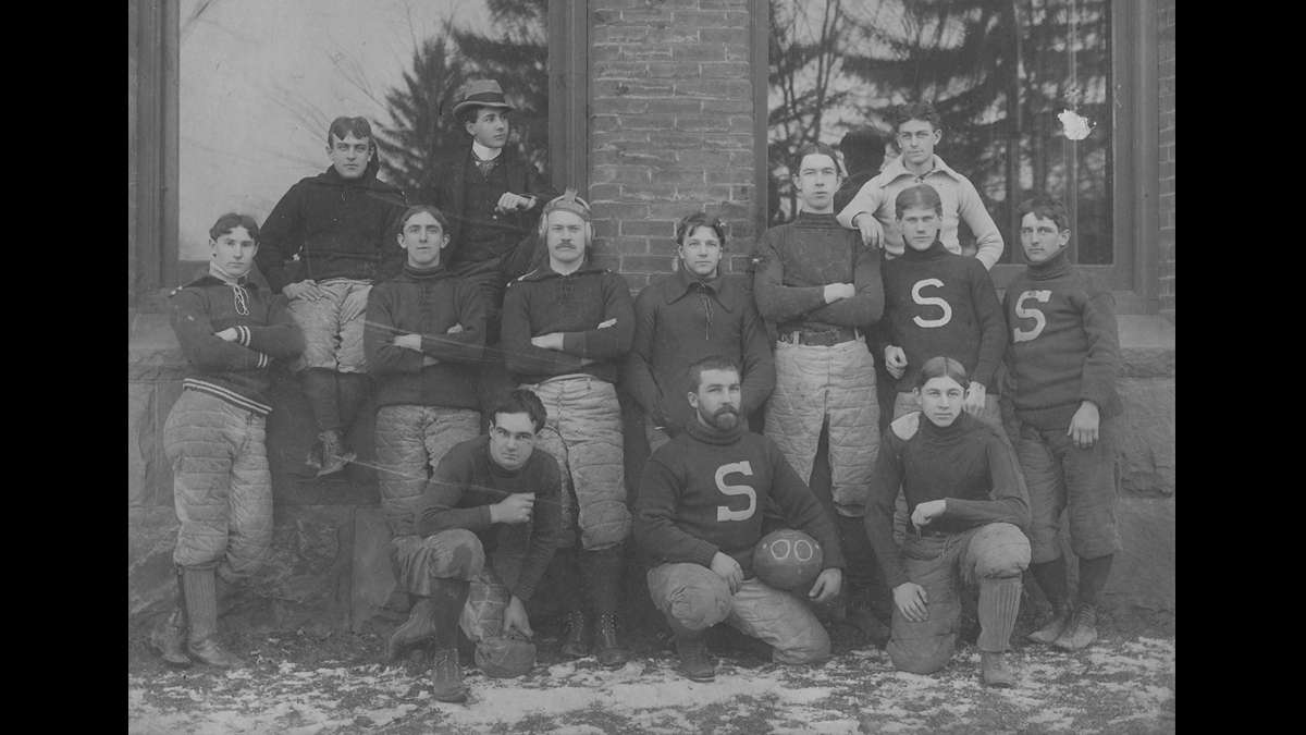 Penn State football team circa 1900. (Image courtesy of the Centre County Historical Society)