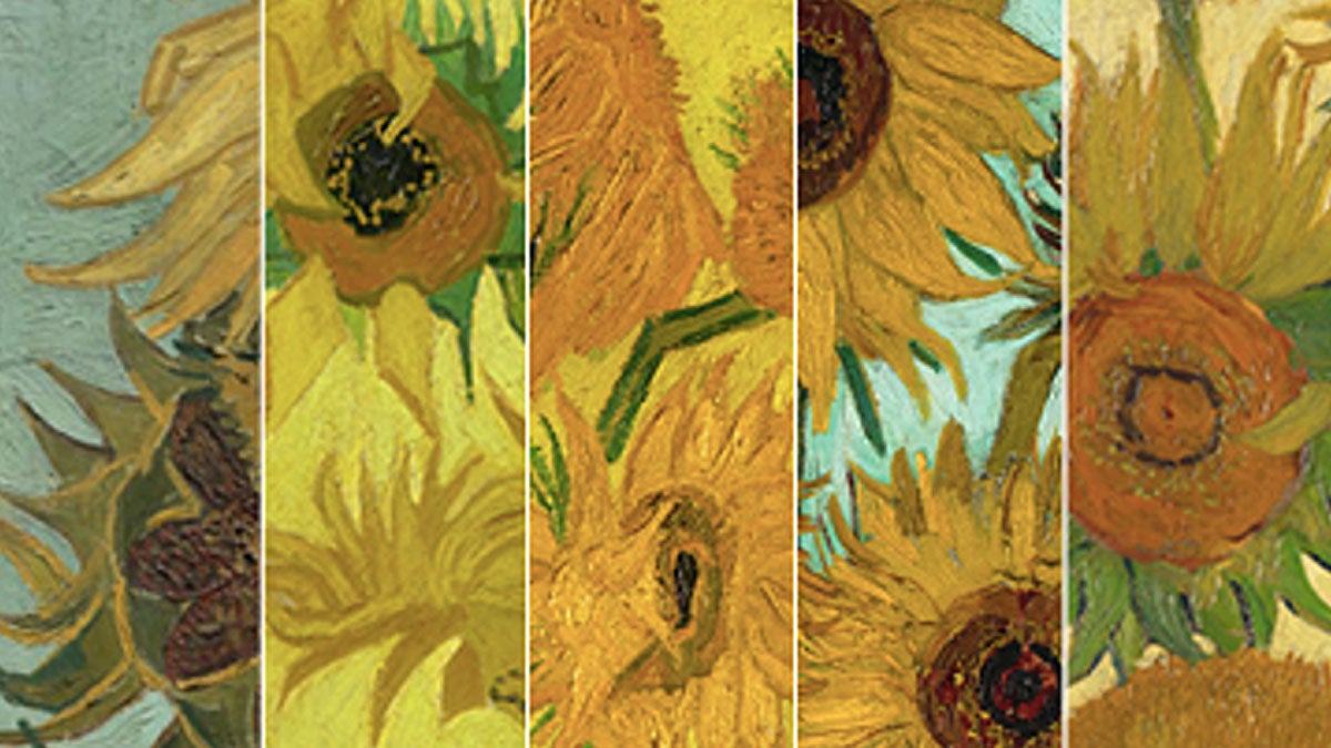  Only five of the original six van Gogh sunflower paintings are still in existence. One of them is in Philadelphia. (Promotional image provided by the Philadelphia Museum or Art) 
