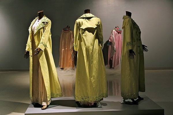 <p>A new exhibit at the African American Museum features more than 30 gowns worn by The Supremes. (Emma Lee/for NewsWorks)</p>
