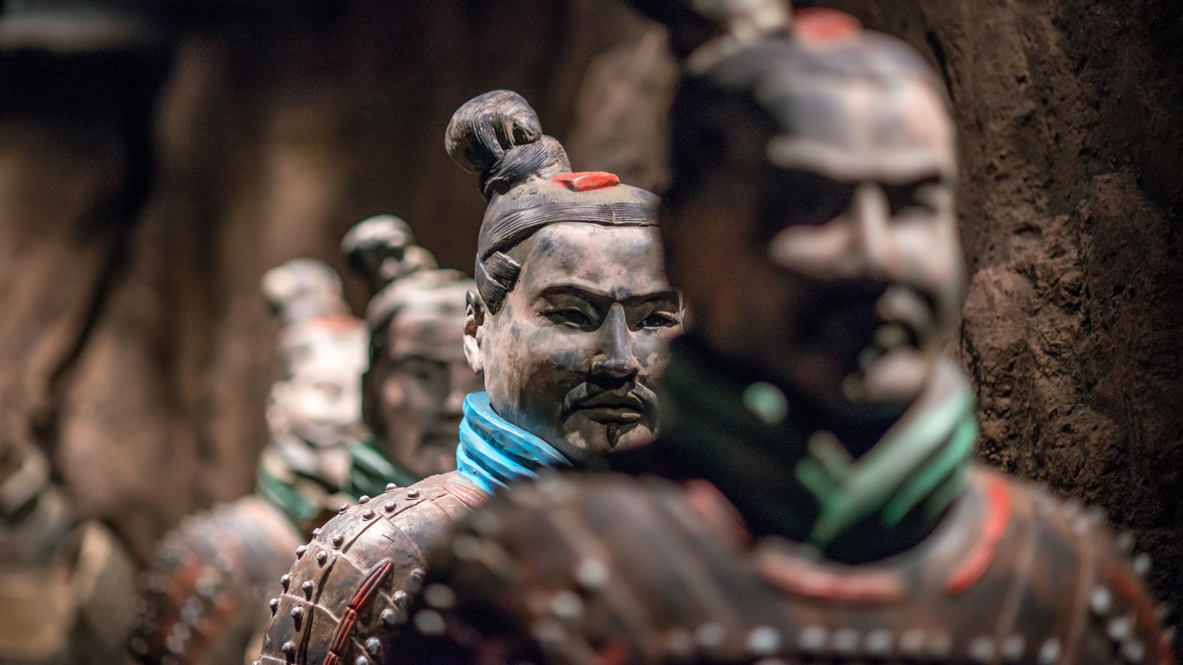  ''The Terracotta Warriors of the First Emperor'' opens in September at the Franklin Institute. The 6,000-square-foot exhibition will feature 10 life-size clay soldiers and 164 artifacts, interactive components, and augmented reality experiences. (The Franklin Institute) 