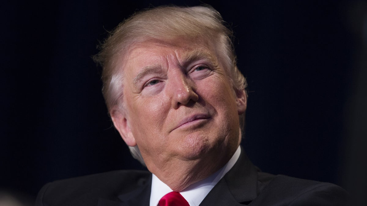 In this Feb. 2, 2017, photo, President Donald Trump listens as he is introduced during the National Prayer Breakfast in Washington. (AP Photo/Evan Vucci, file) 