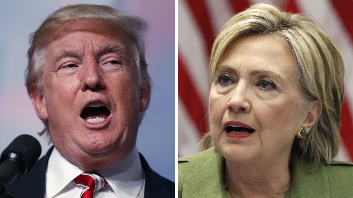  From left: Republican presidential candidate Donald Trump (AP Photo/Evan Vucci, File) and Democratic presidential candidate Hillary Clinton (AP Photo/Carolyn Kaster, File) 