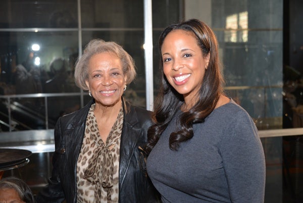 <p><p>Winner of the Urban Leader Under 40 Award, Monica Burch of PNC Bank (right), with colleague Kezirah Vaughters (Photo courtesy of Paul Coker)</p></p>
