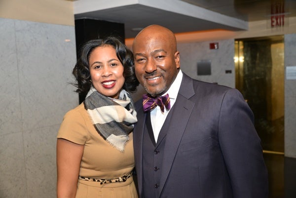 <p><p>Rev. Tamieka N. Moore of Tenth Memorial Baptist Church with former colleague and Urban League board member Rev. Kevin Johnson of Bright Hope Baptist Church (Photo courtesy of Paul Coker)    </p></p>
