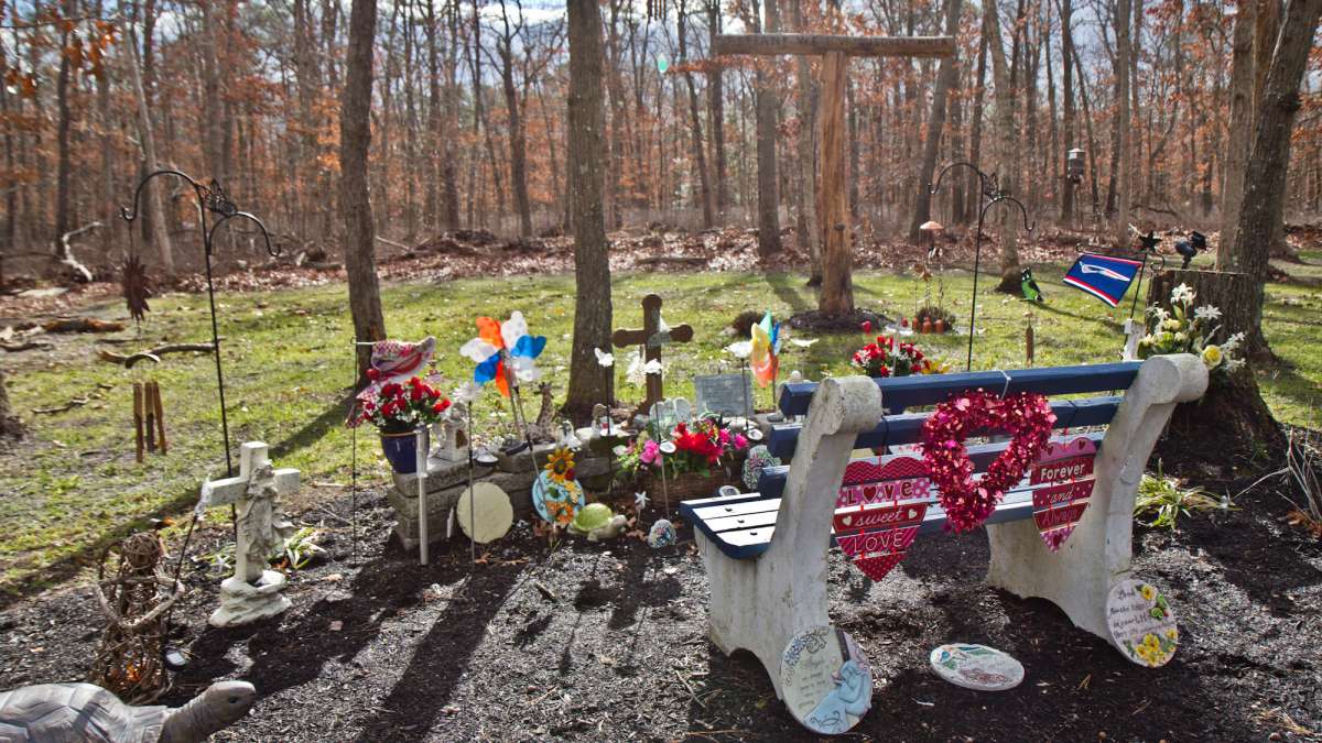 Tiffany’s father Stephen Valiante built a memorial in their yard where her nieces and nephews can come to remember her.