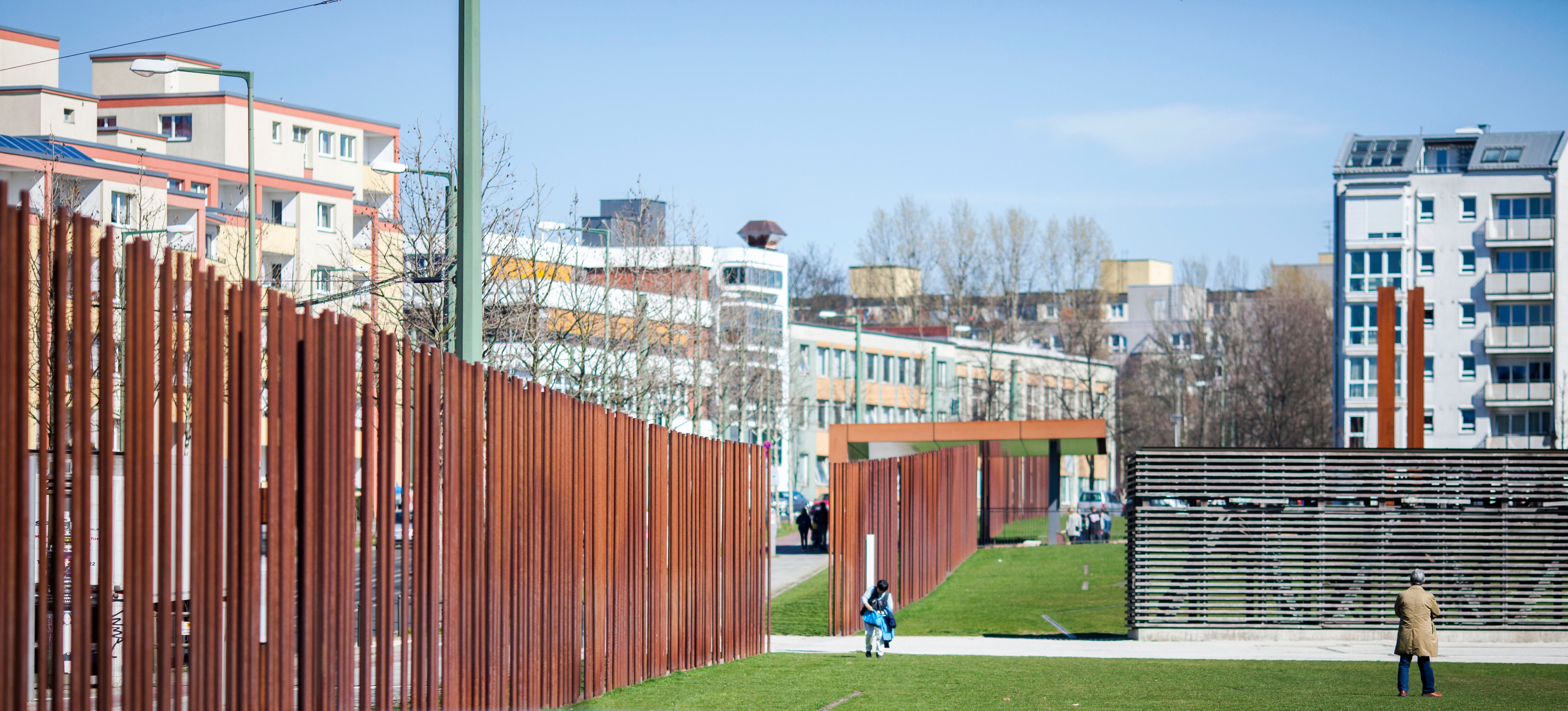 </b> The Berlin Wall Memorial stands where the physical border of former East and West Berlin once was. It is now thought of as a social barrier dividing the district of Mitte. (Jessica Kourkounis/For Keystone Crossroads)