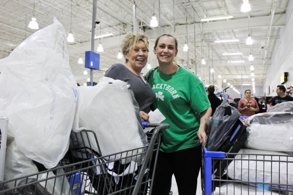 <p><p>Lee Flood and her daughter Lauren Smith have been doing Black Friday shopping together for 16 years. (Kimberly Paynter/for NewsWorks)</p></p>
