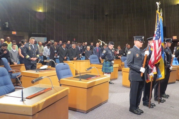 <p><p>WPD and WFD Honor Guard (Shirley Min/WHYY)</p></p>
