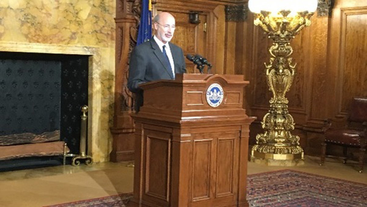  Gov. Tom Wolf says budget negotiations are going well, though he didn't offer many specifics. (AP file photo) 