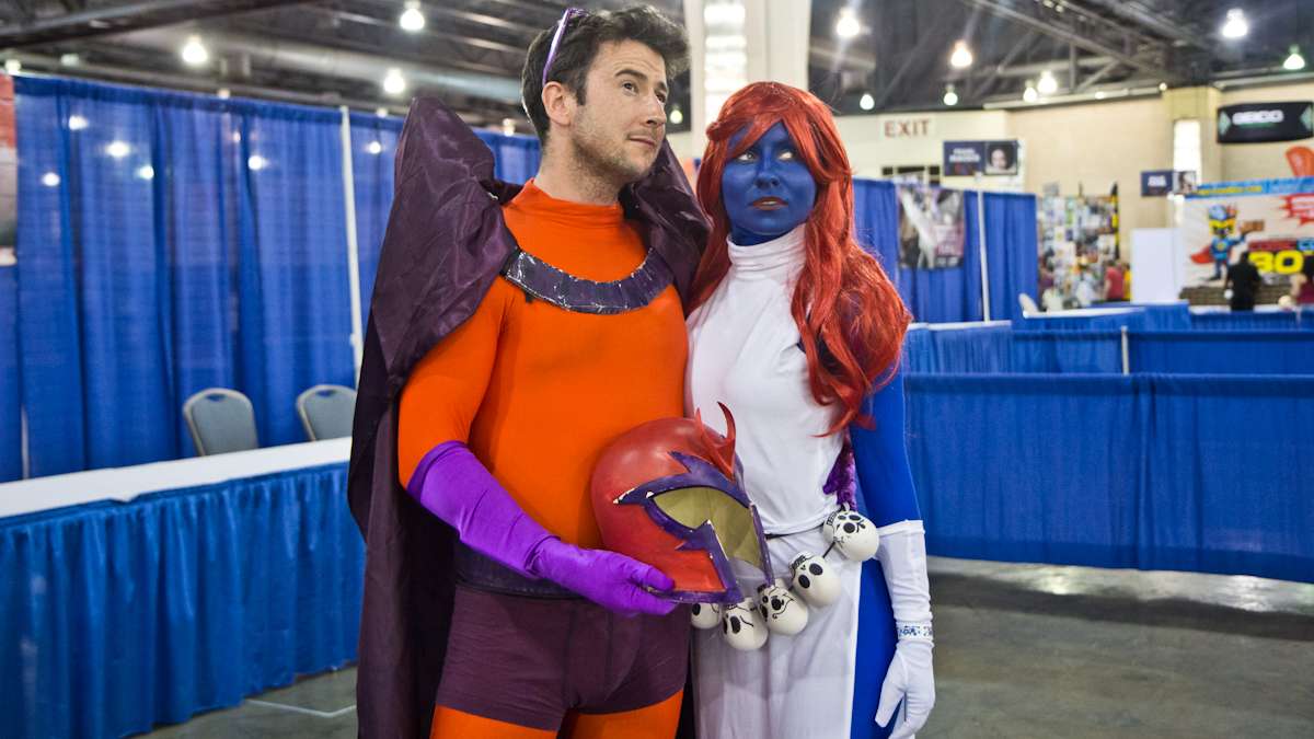 Jim O’Callaghan as Magneto and Steph Hazelwood as Mystique