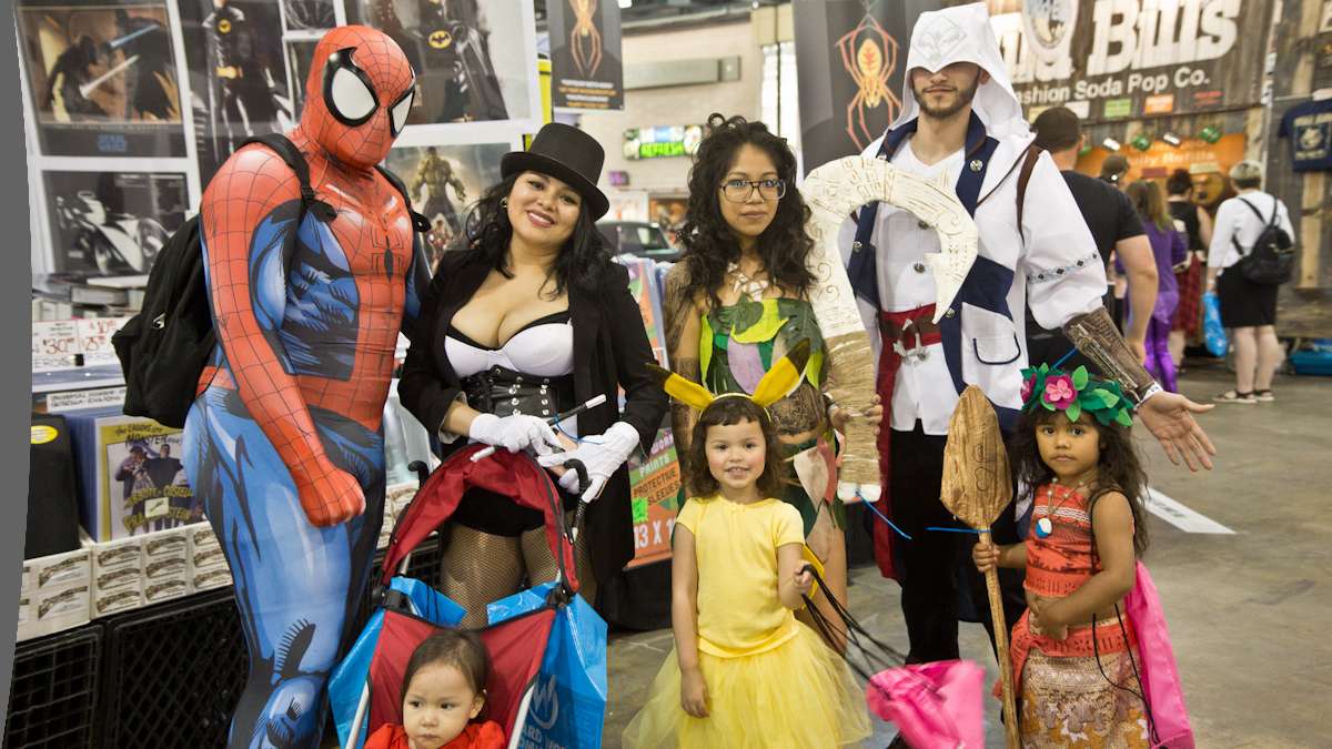 The Garcia and Aviles family put their costumes together last minute for Wizard World.
