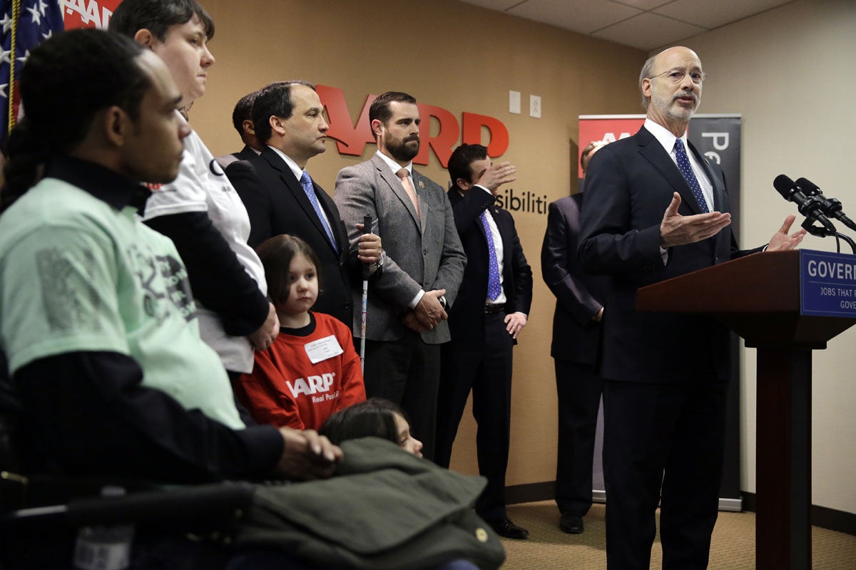  Earlier this year, Gov. Tom Wolf announced budget initiatives and actions to allow more seniors to continue living in their homes as they age. The plan includes boosting the state's home care workforce. (AP Photo/Matt Rourke) 
