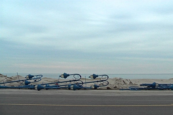 <p><p>The streetlights are still down on Ocean Ave. in Belmar nearly two-weeks after Superstorm Sandy hit. (Alan Tu/WHYY)</p></p>
