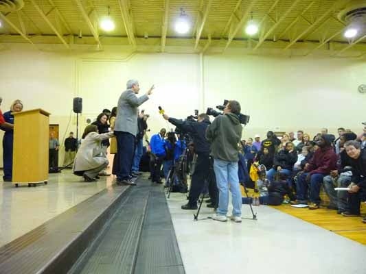 <p><p><span style="font-family: monospace; font-size: 14px;">Larry Ragonese with New Jersey DEP was forced to shout after his microphone failed. (Alan Tu/WHYY)</span></p></p>
