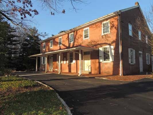 <p><p>Haddonfield's first Quaker Meeting House was erected in 1721, but the current brick building was built in 1760. (Bethany Mitros/for NewsWorks)</p></p>
