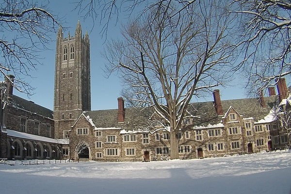 <p><p>Princeton recieved 7 inches of snow from the Nor' Easter and much of it was melting away by 11 a.m.. (Alan Tu/WHYY)</p></p>
