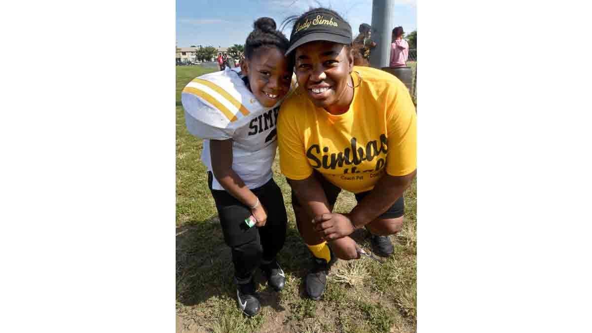 Janiyah Hill and Deneen Roundtree during their first season with the Simbas.