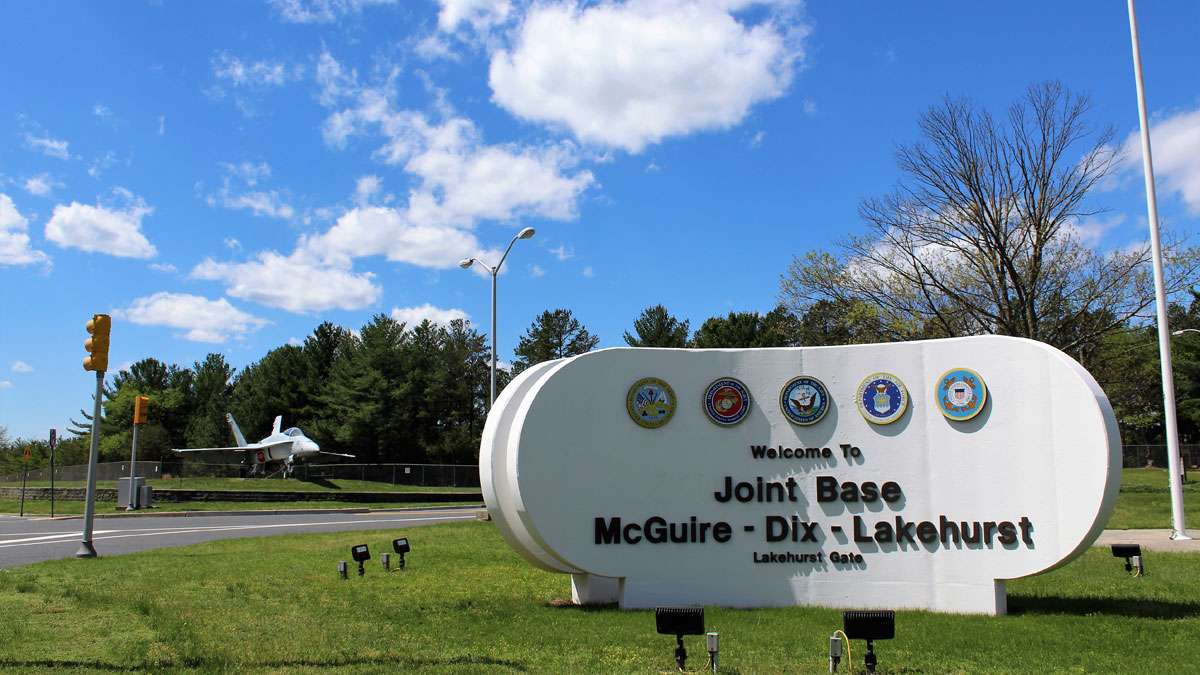 The Hindenburg memorial site is located on Lakehurst section of the military's Joint Base.