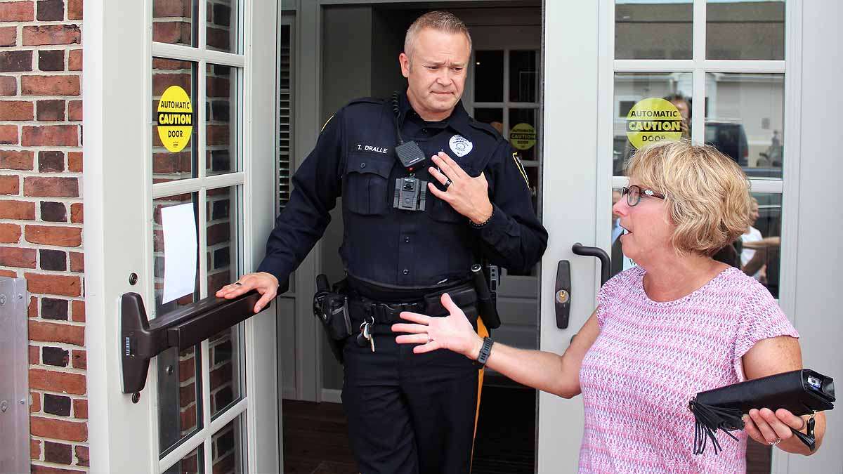 Margate officer says no more room in hall.