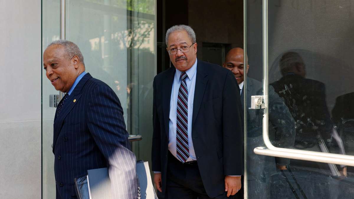 U.S. Representative Chaka Fattah appeared on May 16, 2016 at the U.S. Courthouse in Philadelphia, Pennsylvania at the start of the trail against him. He was convicted and sentenced to 10 years in prison on Dec. 12, 2016. (Bastiaan Slabbers for NewsWorks)