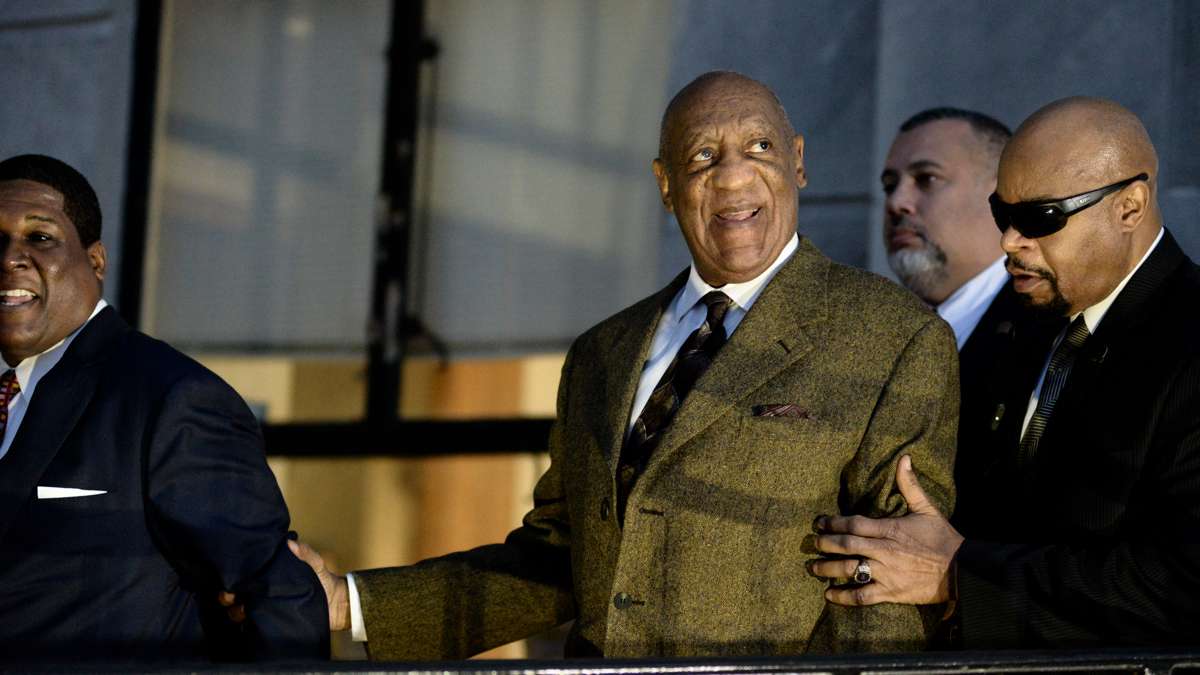 Bill Cosby leaves the Montgomery County Courthouse in Norristown after a pre-trial hearing on Feb. 2. (Bastiaan Slabbers for NewsWorks, file)