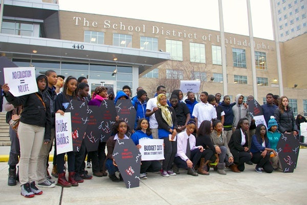 <p>Members of The Philadelphia Student Union will gather on the steps of the School District Building to stage a “Student Apocalypse: A Brainless Future”.   A zombie-themed flashmob dance</p>
