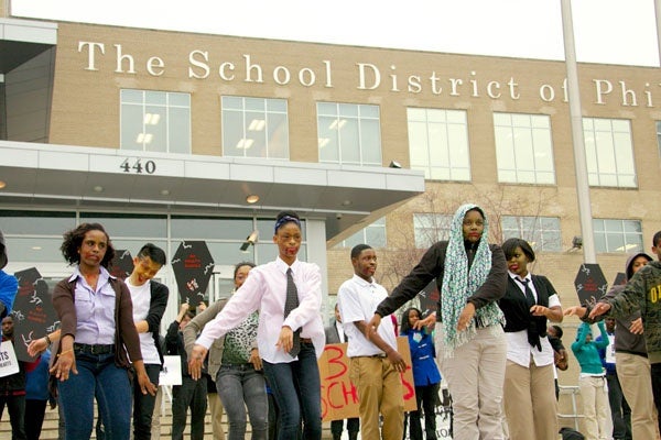 <p>Members of The Philadelphia Student Union will gather on the steps of the School District Building to stage a “Student Apocalypse: A Brainless Future”.   A zombie-themed flashmob dance</p>
