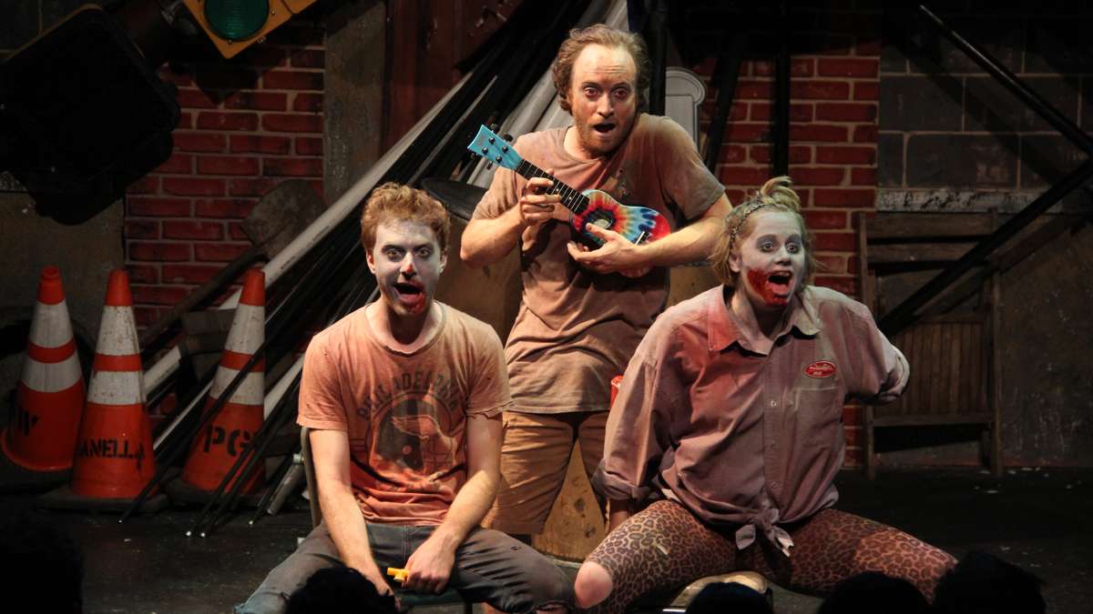 In the midst of violence and gore, Zombies with Guns also explores the lighter side of being undead. (Emma Lee/WHYY)