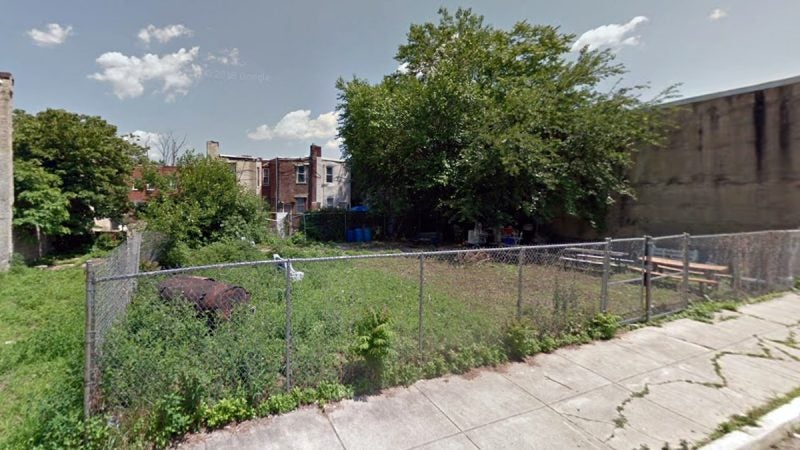 The future site of the Mamie Nichols Townhomes, 1400-1428 South Taylor Street, in Point Breeze, Philadelphia. (Google Maps)