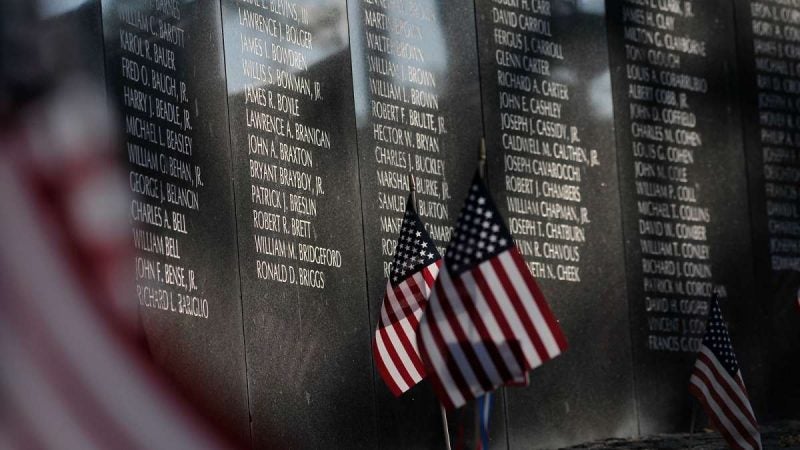 Ten Philadelphia soldiers missing in action are remembered during a ceremony marking the 30th anniversary of the Philadelphia Vietnam Memorial at Penn's Landing on Friday.