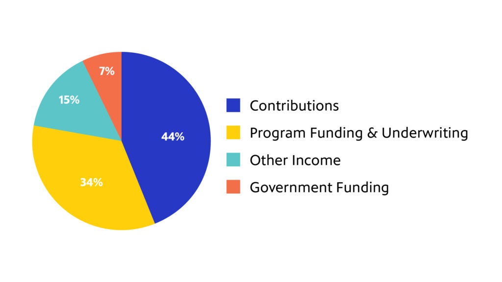 WHYY 2024 Support Revenue