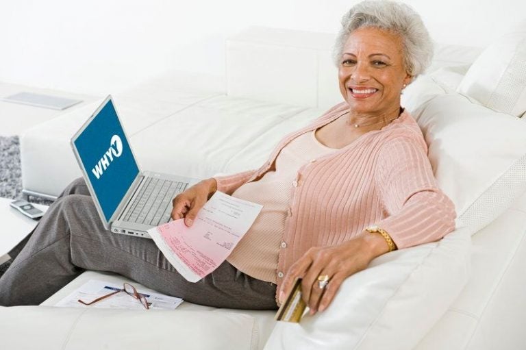 Smaller elderly woman