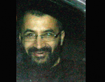  March 13, 2010 file photo of Algerian national Ali Charaf Damache in Dublin, Ireland. An al-Qaida suspect linked to a plot to kill a Swedish cartoonist has been extradited to Philadelphia to be tried in civilian court rather than face trial at Guantanamo Bay. (Niall Carson/File, PA via AP) 