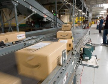 Packages from Amazon ahead of delivery (Scott Sady/AP Photo)