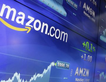 In this Tuesday, May 30, 2017, file photo, the Amazon logo is displayed at the Nasdaq MarketSite, in New York's Times Square. Amazon announced Thursday, Sept. 7, that it has opened the search for a second headquarters, promising to spend more than $5 billion on the opening. (Richard Drew/AP Photo, File)