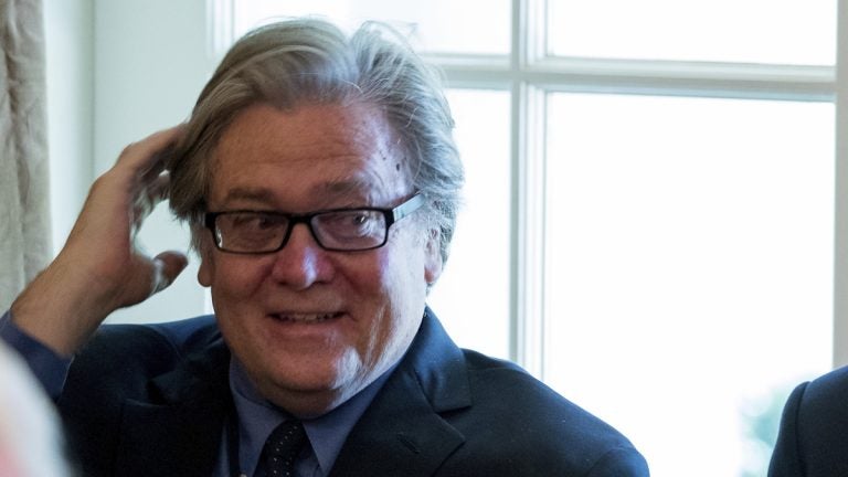 Former White House Senior Adviser Steve Bannon, pictured here in this Monday, June 12, 2017, file photo. (Andrew Harnik/AP Photo) 