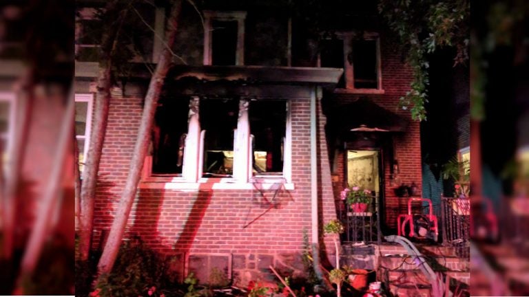  One man was killed and two others were injured in this house fire on W. 37th St. in Wilmington. (photo courtesy Wilmington Fire Marshal's Office) 