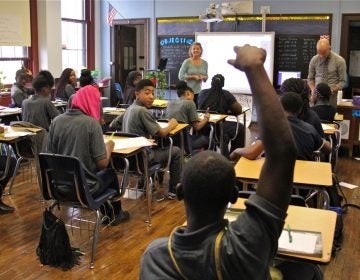  Students attend class at Belmont Charter School in West Philadelphia. (Emma Lee/WHYY, file) 