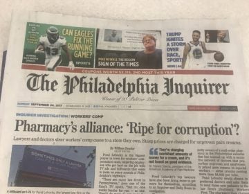 This front page story raising questions about a local law firm was mentioned in an ad sales pitch.