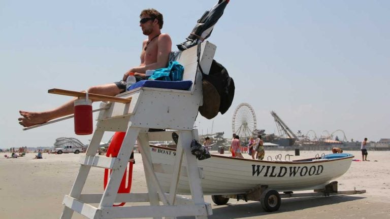 A lifeguard protects the beaches at Wildwood.