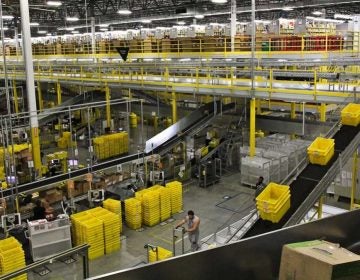 Amazon's fulfillment center in Delaware is about the size of 28 football fields. (Kimberly Paynter/WHYY, file) 