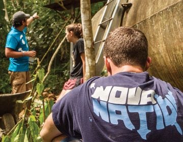  Villanova students working in Nicaragua. (Photo courtesy of Villanova Univesity) 