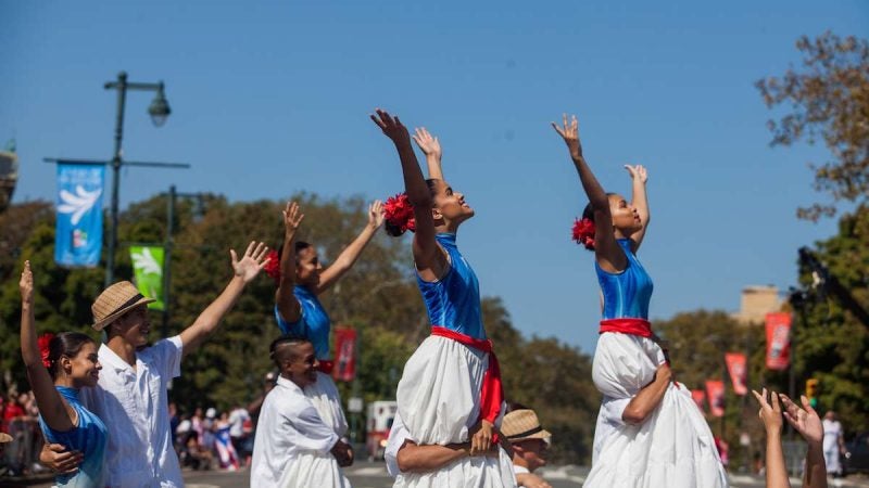 A performance by studetns from the Espenanza School of Dance during the 2017 Puerto Rican Day Parade.