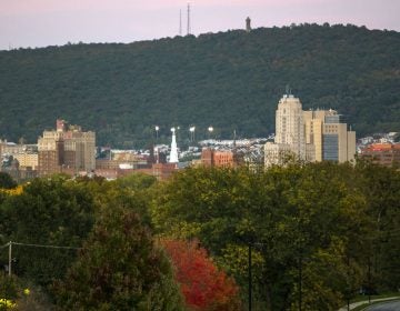  A view of Reading, Pennsylvania from Museum Road. The city is carved out of the 6th U.S. Congressional District and included with Lancaster and Chester Counties. (Lindsay Lazarski/WHYY) 