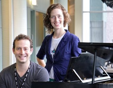  Scott Sheppard and Alice Yorke of Lightning Rod Special theater company are co-creators of ''Unformed Consent,'' a dark comedy about abortion. (Emma Lee/WHYY) 