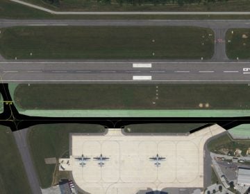 A new parallel taxiway is designed to improve safety and efficiency at the Wilmington Airport. (photo courtesy DRBA)