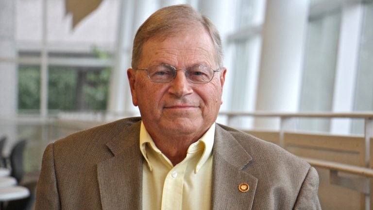  Terry Williamson, president of the Philadelphia Vietnam War Veterans Memorial Fund. (Emma Lee/WHYY) 