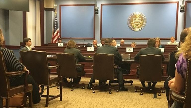  Lawmakers heard from several panels — from both inside, and outside state government — on how the unemployment compensation funding situation is affecting people, and how it can be improved. (Katie Meyer/WITF) 