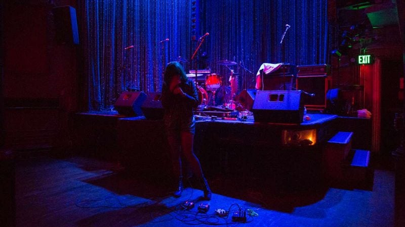 Lime Rickey International performs at Johnny Brenda's for the first annual YallaPunk Festival in Philadelphia. (Emily Cohen for WHYY)